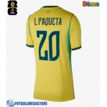 Fotballdrakt Dame Brasil Lucas Paqueta #20 Hjemmedrakt VM 2026 Kortermet